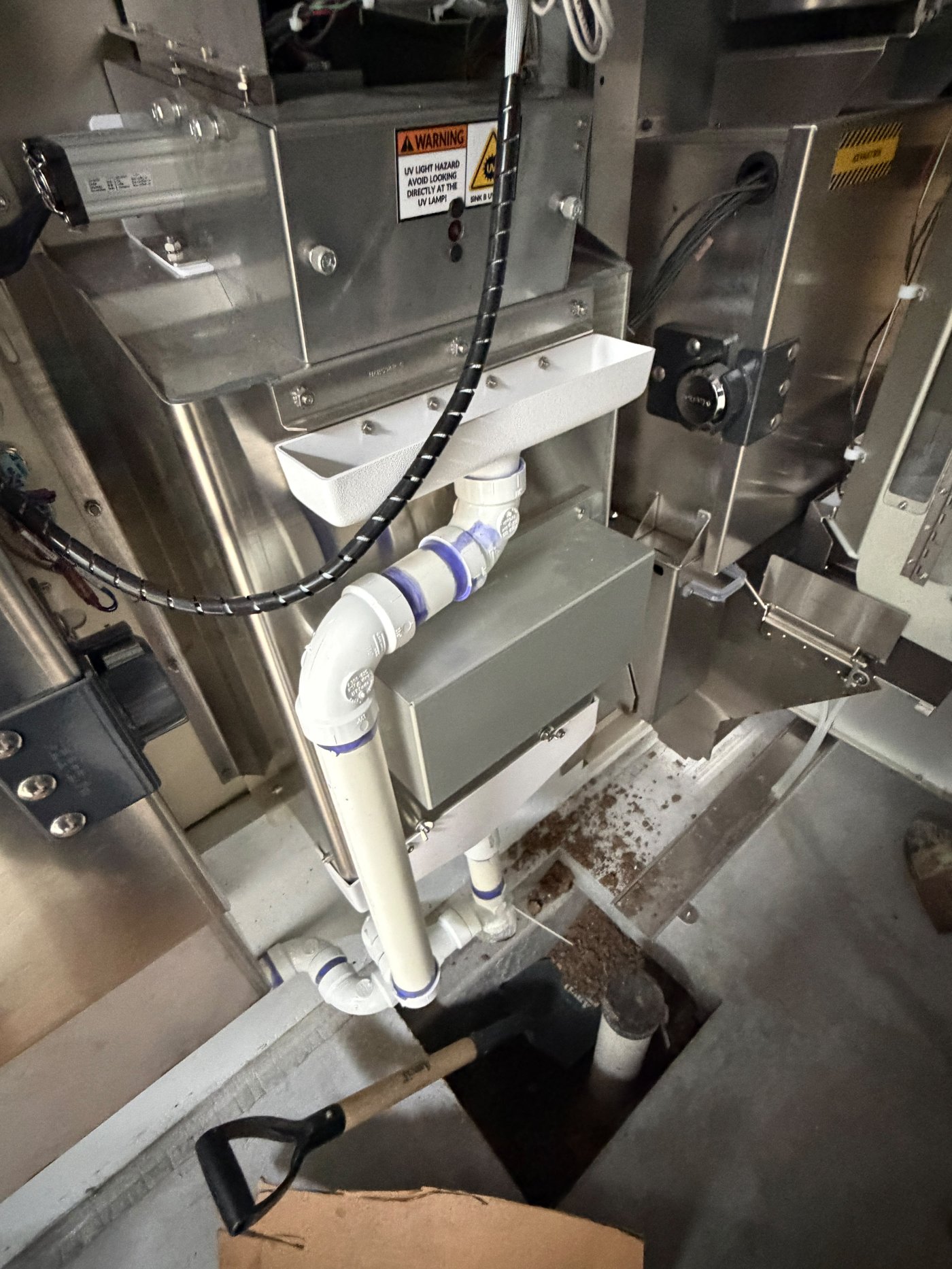 Commercial water treatment system service.